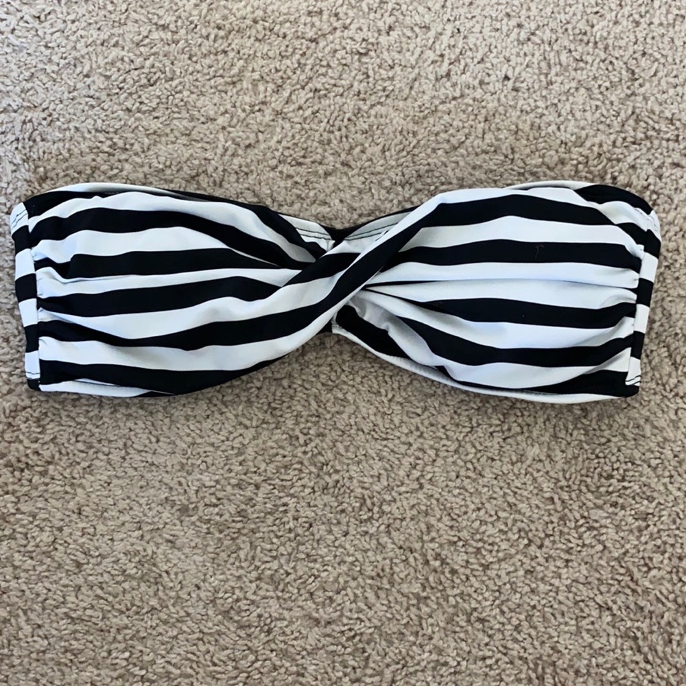 Target strapless bikini striped top